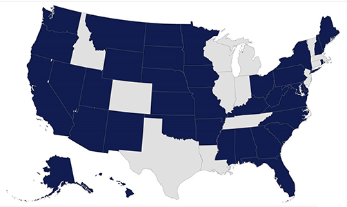 Participating states map for website July 2024